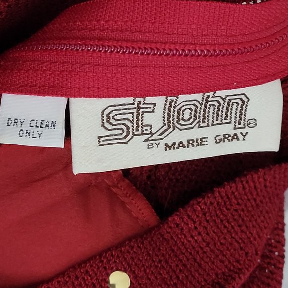 Vintage ST. JOHN by Marie Gray Cowl Neck Sweater Size 8 - Picture 5 of 6